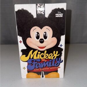 PopMart authentic Mickey Mouse Keychain family cute together series sealed